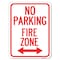 Signmission No Parking Fire Zone with Bidirectional Arrow Heavy-Gauge Aluminum Rust Proof Parking, A-1824-23619 A-1824-23619 - alternate 1